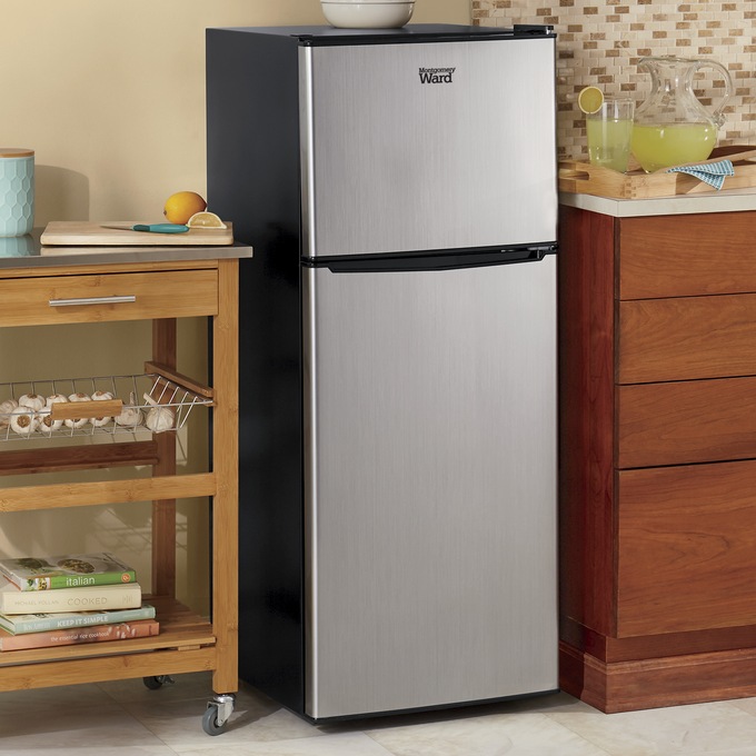 Montgomery Ward 4 6 Cu Ft Stainless Steel Refrigerator Freezer Montgomery Ward
