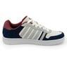 K-Swiss Men's Court Palisades Shoe, Blanc Indigo Tibetan Red White, large