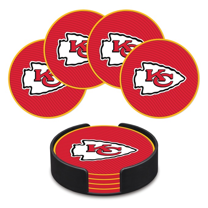 Set of 4 NFL Coasters, , large