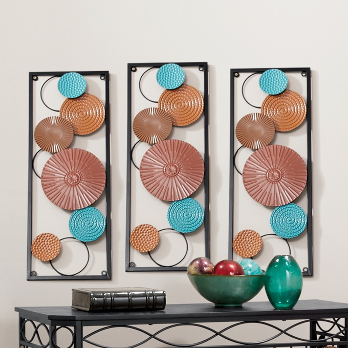 Buy 3 & Save Embossed Circle Wall Art, , large