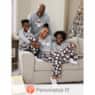 Kid's Family Christmas Holiday PJ Set in Soft, Stretchy Jersey Knit, , large