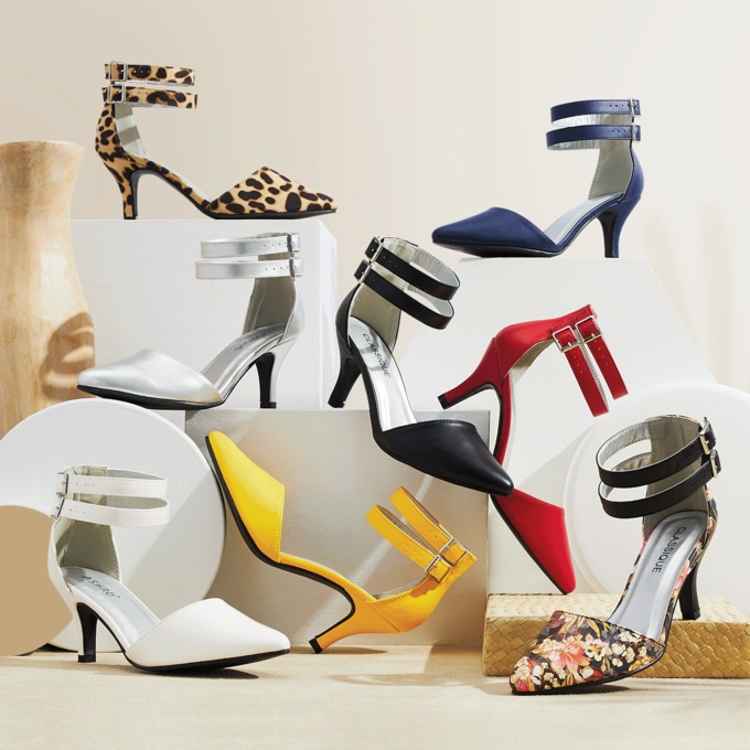 Camlo Women's Pump with Double Ankle Strap in Lots of Colors, , large