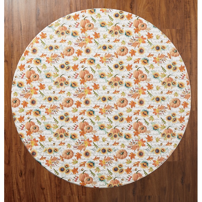 Retro Round Fitted Table Cover Montgomery Ward