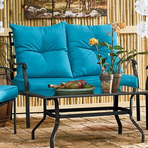 Andria Steel Loveseat, , large