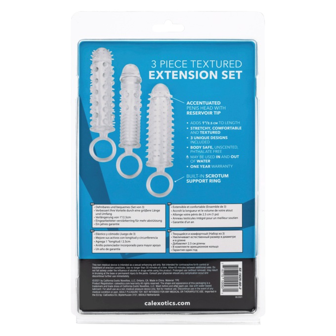 3-Piece Textured Extension Set, , large