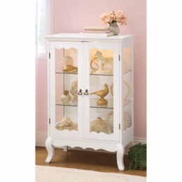 Olivia Scroll Curio Cabinet, , large