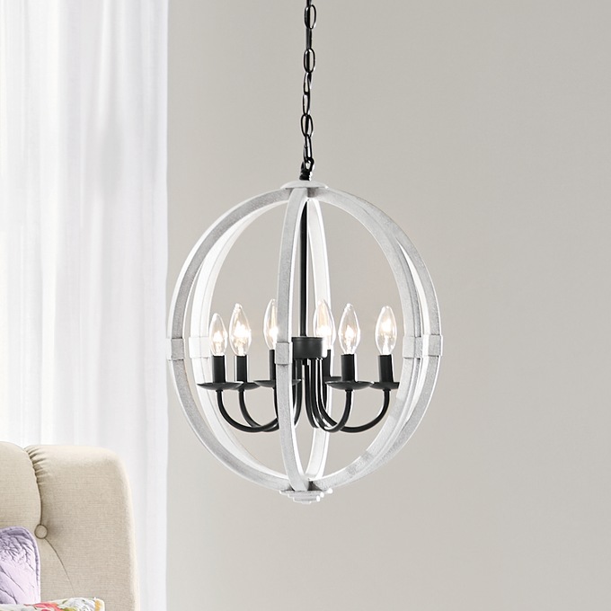 Whitewash Round Swag Chandelier | Montgomery Ward