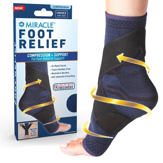 Miracle Foot Relief Compression Sleeve, , large