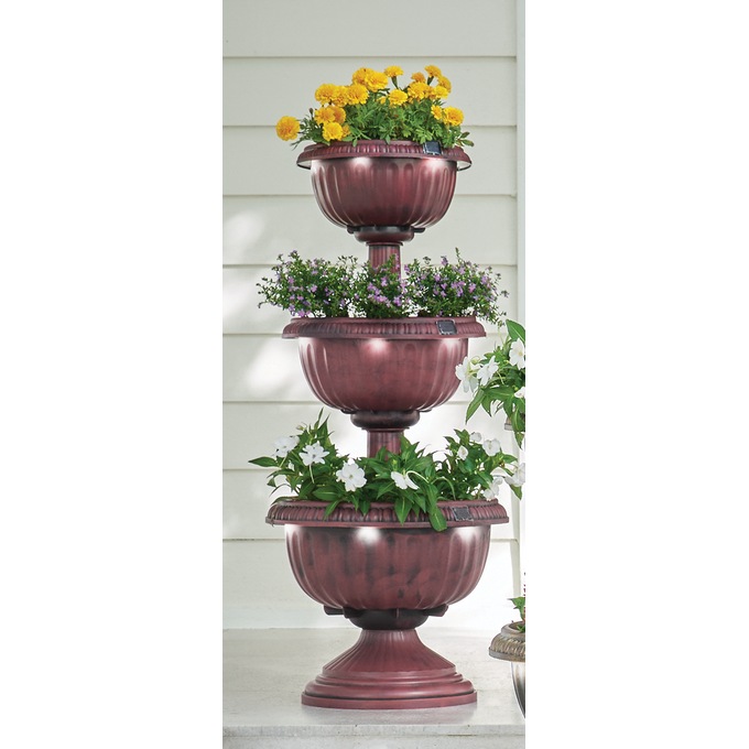 Solar Tiered Planter, , large