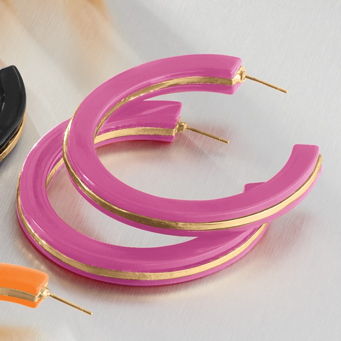 Colored J-Hoops, , large