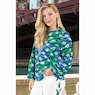 Camellia Full-Sleeve Blouse with Vibrant Watercolor Print, , large