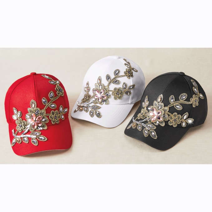 Embellished Baseball Cap, , large