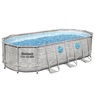 Bestway Power Steel Swim Vista Series 18' Above Ground Outdoor Swimming Pool Set with Filter Pump, Ladder, and Pool Cover, , large