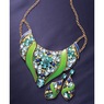 Crystal Floral Enamel Earrings, Cool, large