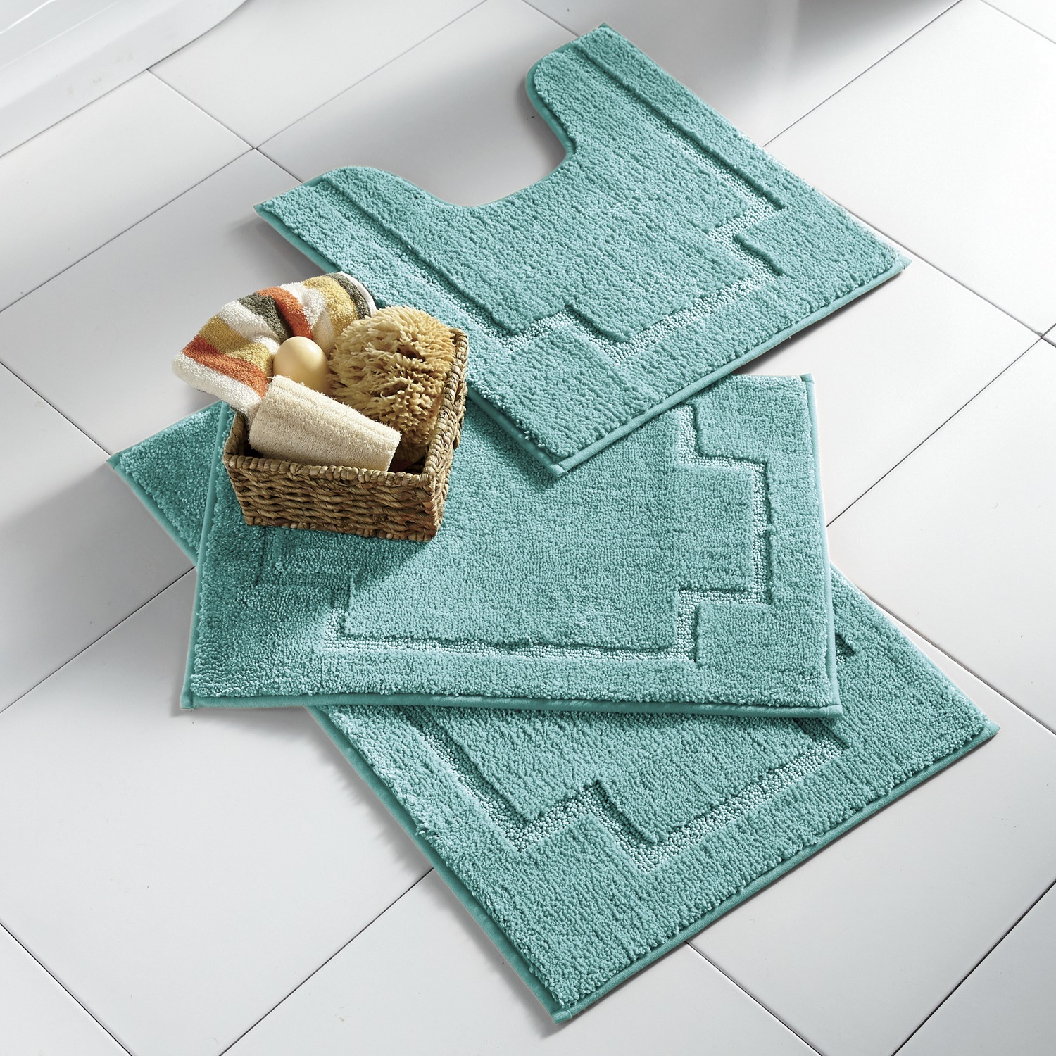 3 Piece Serene Bath Mat Set Montgomery Ward