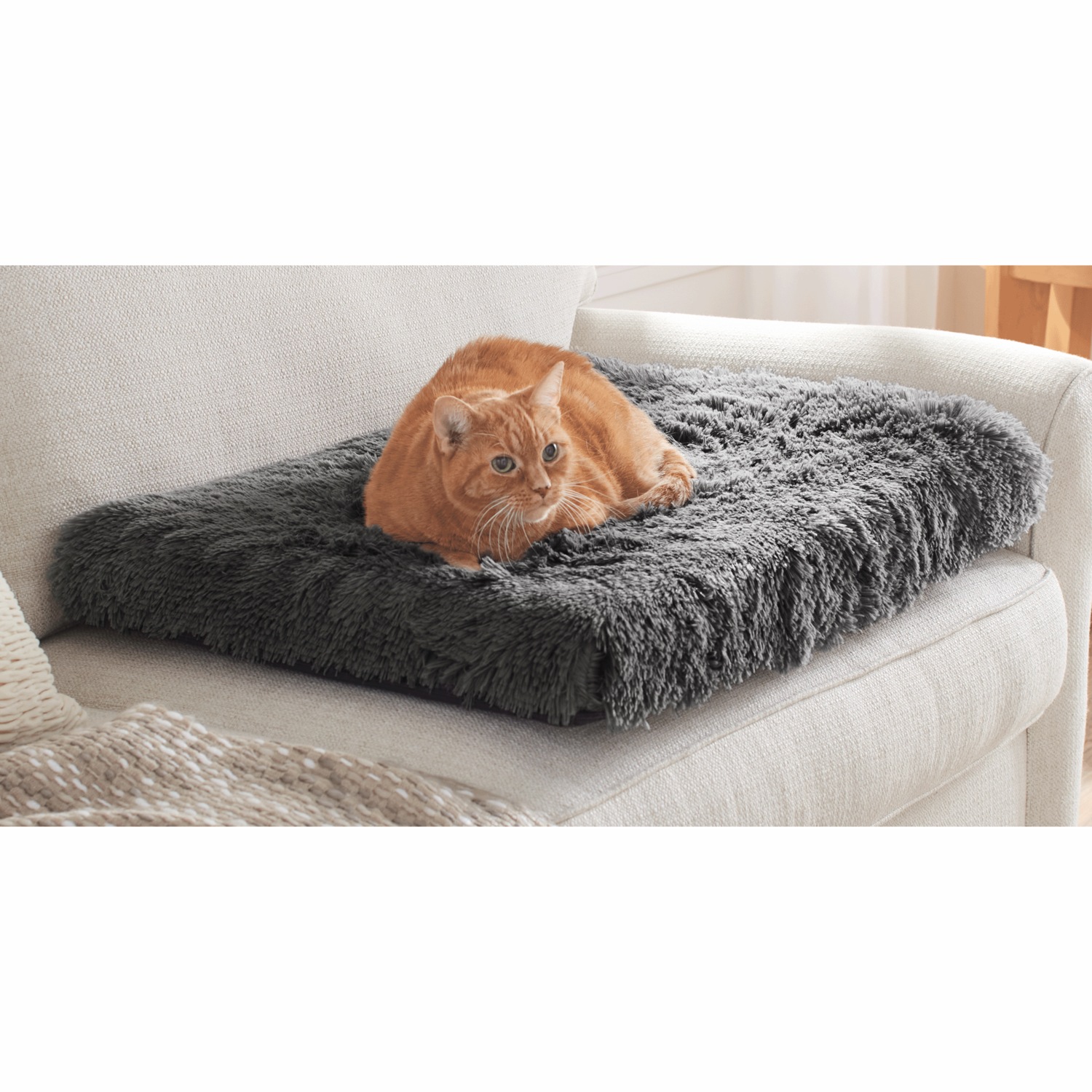 Montgomery Ward Ultra Cozy Pet Bed Gray Small Medium