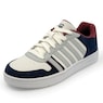 K-Swiss Men's Court Palisades Shoe, Blanc Indigo Tibetan Red White, large