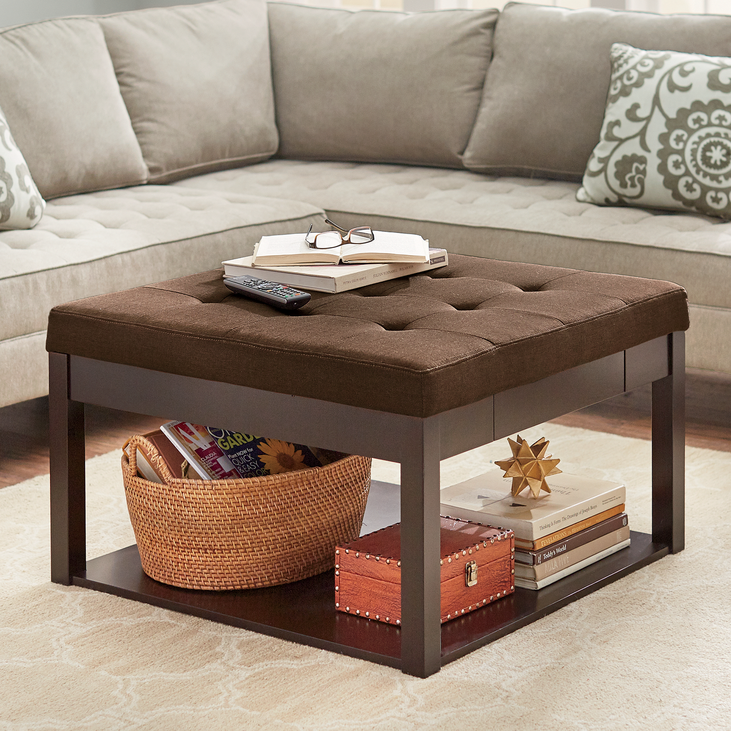 Square Ottoman Coffee Table Montgomery Ward