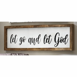 Let Go and Let God Sign, , large
