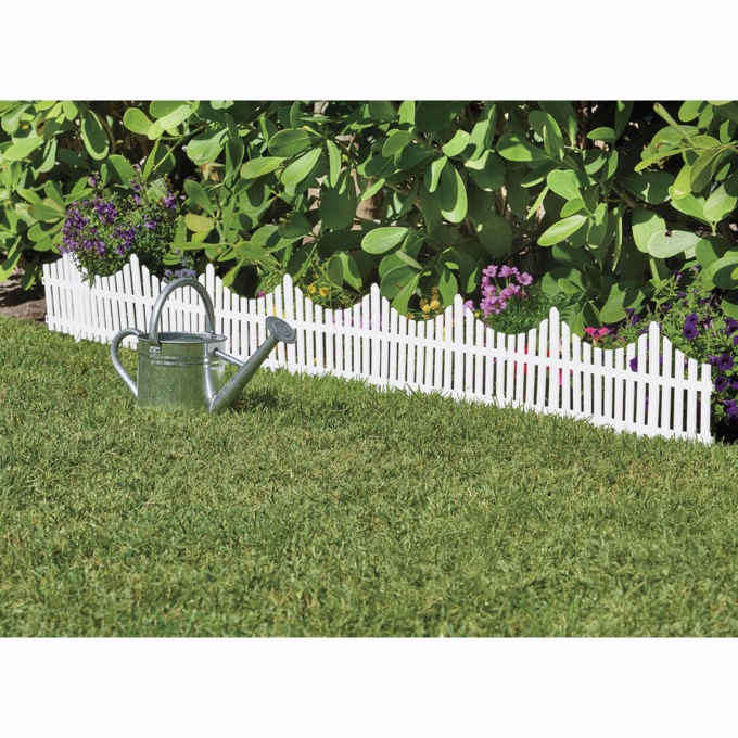 4-Piece Garden Picket Fencing, , large