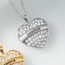 Name Heart Crystal Pendant, , large