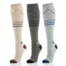3-Pack Wool-Blend Moderate-Compression Knee-High Socks, , large