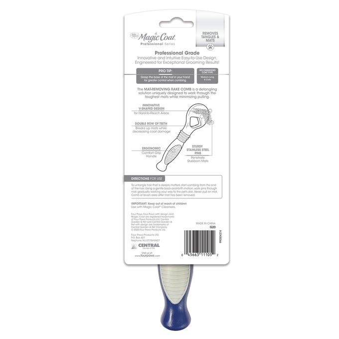 Four Paws Magic Coat Mat Removing Comb, , large