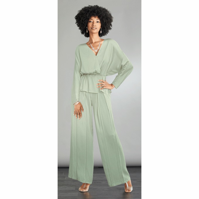 Nalora Pant Set, Sage Green, large