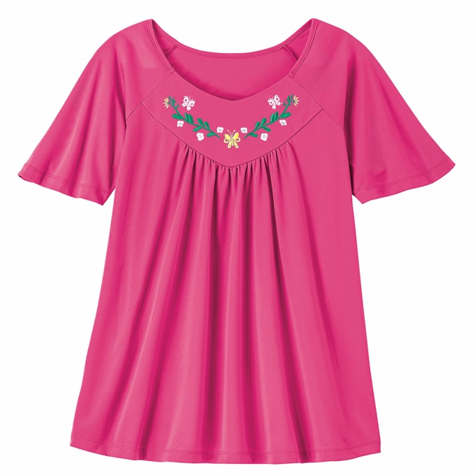 Embroidered Top, , large
