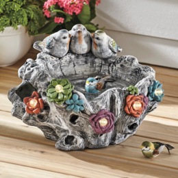 Solar Birdbath, , large