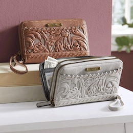 B.O.C. Shadow Lawn Double Zip-Around Wallet, , large