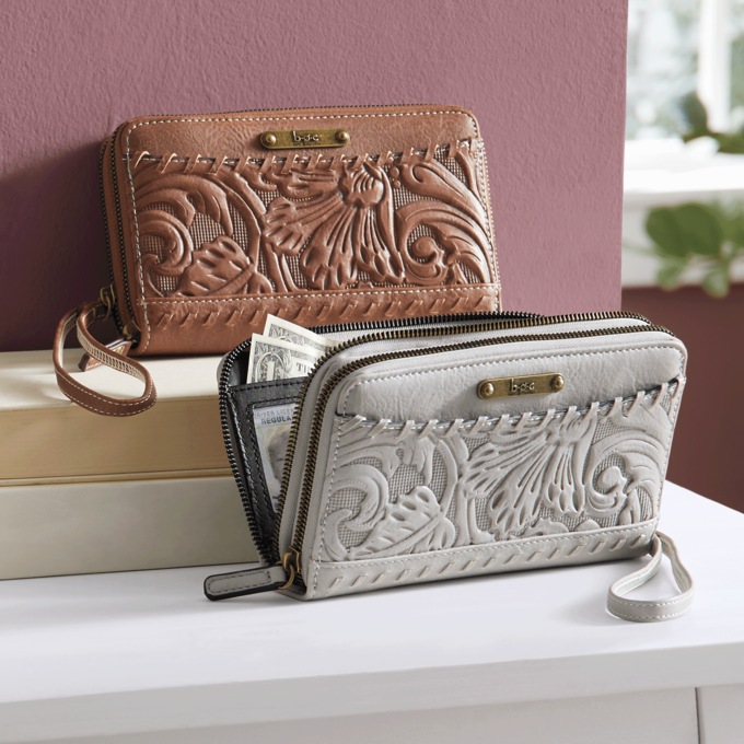 B.O.C. Shadow Lawn Double Zip-Around Wallet, , large