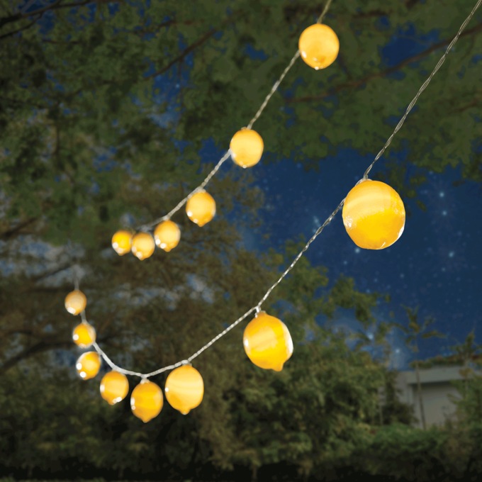 Solar Lemon String Lights, , large