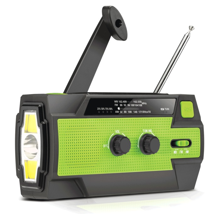 Multifuctional Hand Crank Emergency Radio, , large