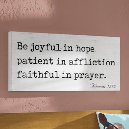 Joyful Patient Faithful Wall Art, , large
