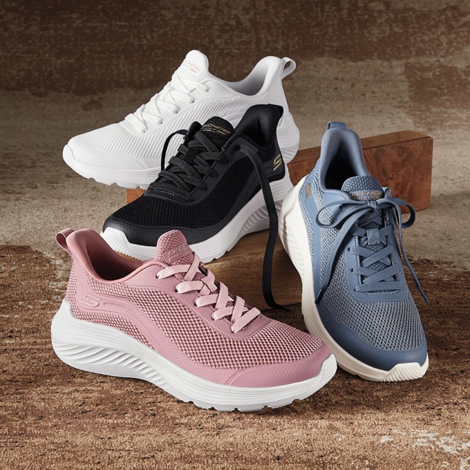 BOBS Women’s Squad Wave Still Wading Lace-Up by Skechers