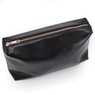 Plaid Tote with Pouch, Black White Plaid, large