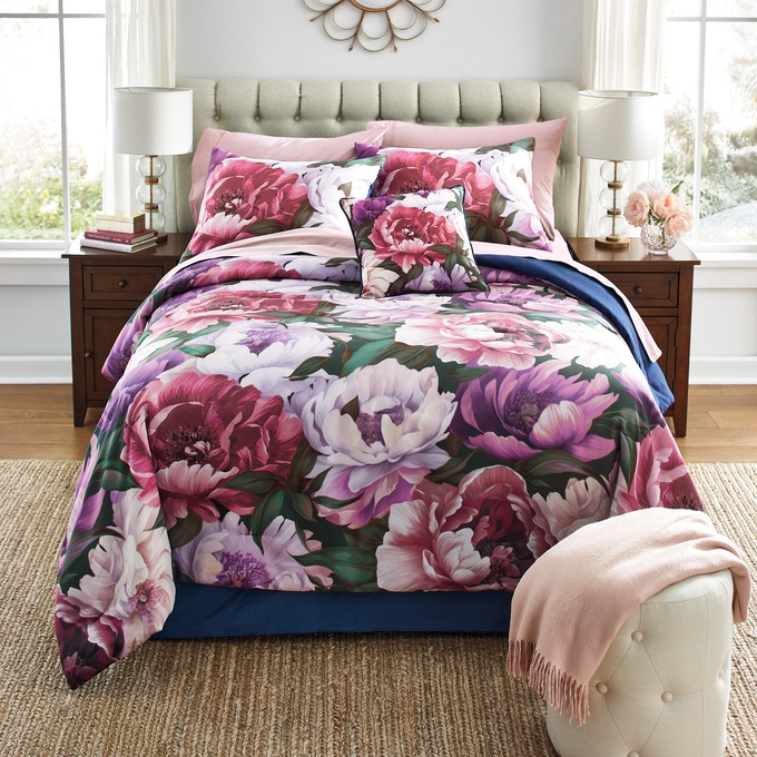 Dreamy Peony Comforter Set and Window Treatments, , large
