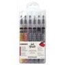 Sennelier Ink 6-Color Iridescent Brush Pen Set, , large