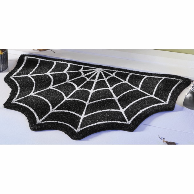 Web-Shaped Coir Indoor/Outdoor Mat - 20" x 30", , large