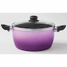 Gradient 10-Piece Aluminum Cookware Set, Purple, large