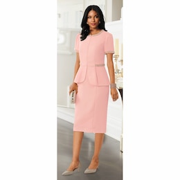 Josefina Embellished Jacket Dress, , large