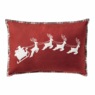 Embroidered Santa&#39;s Sleigh Accent Pillow, , large