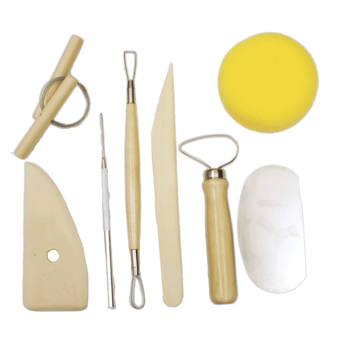 8-Piece Essential Pottery Tool Set, , large