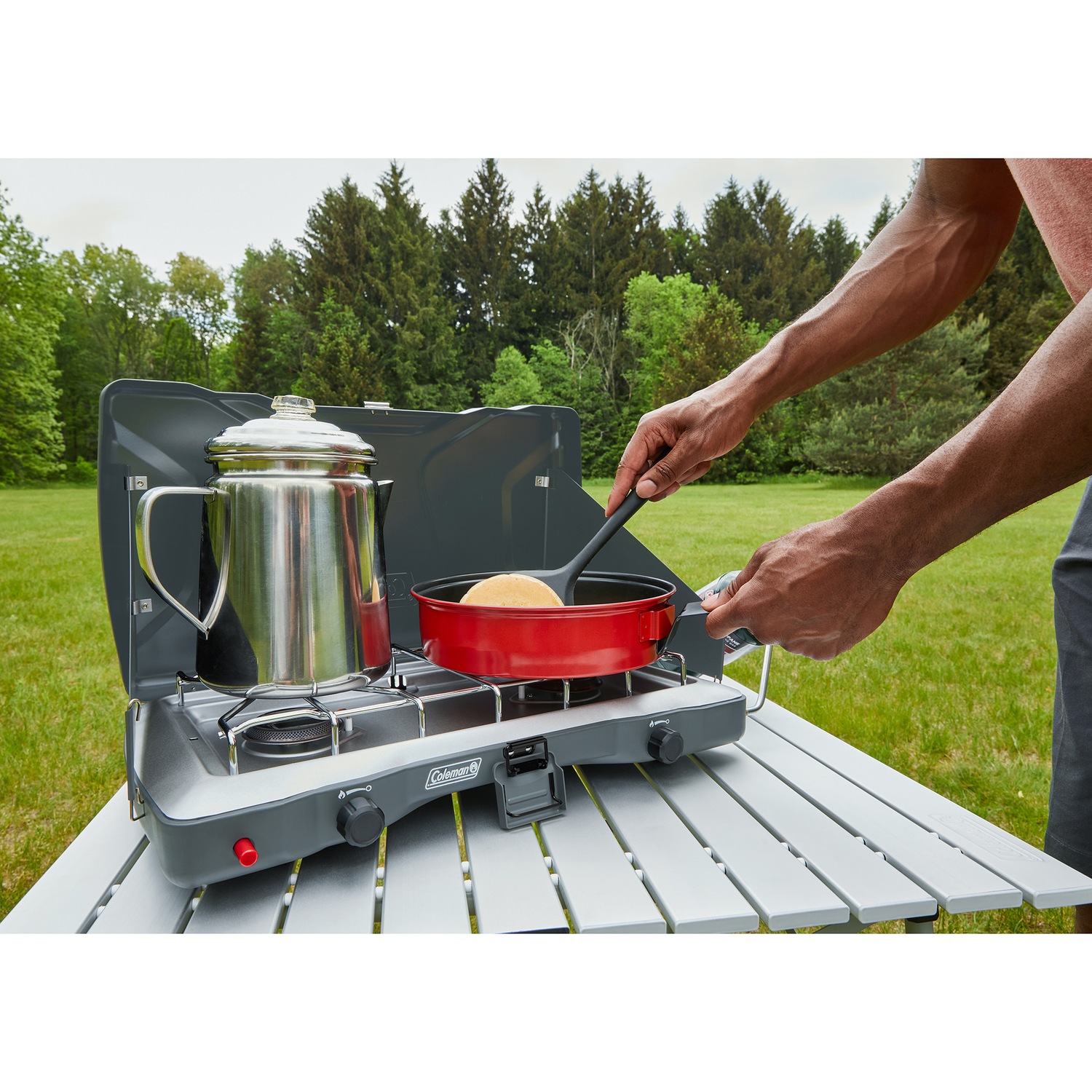 Coleman Triton 2Burner Propane Camping Stove Montgomery Ward