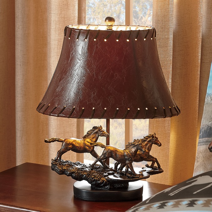 Wild Horses Table Lamp, , large
