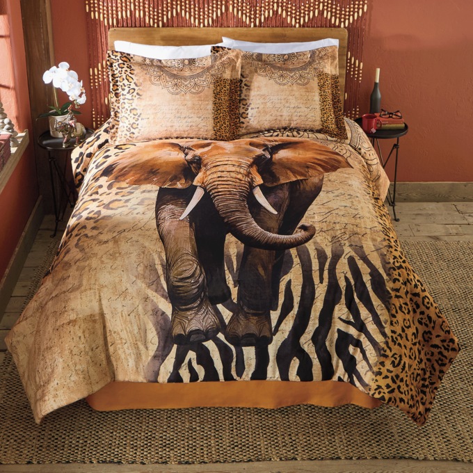 Global Elephant Comforter Set, , large