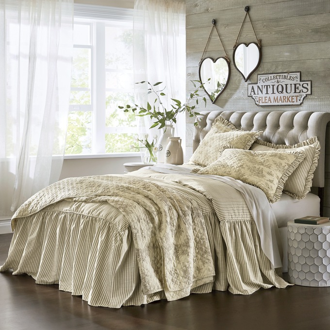 Toile Quilt Montgomery Ward - Black And Cream Toile Queen Bedding Toile Quilt Montgomery Ward - Black And Cream Toile Queen Bedding