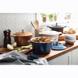 Gotham Steel 5-Quart Hammered Dutch Oven, , large