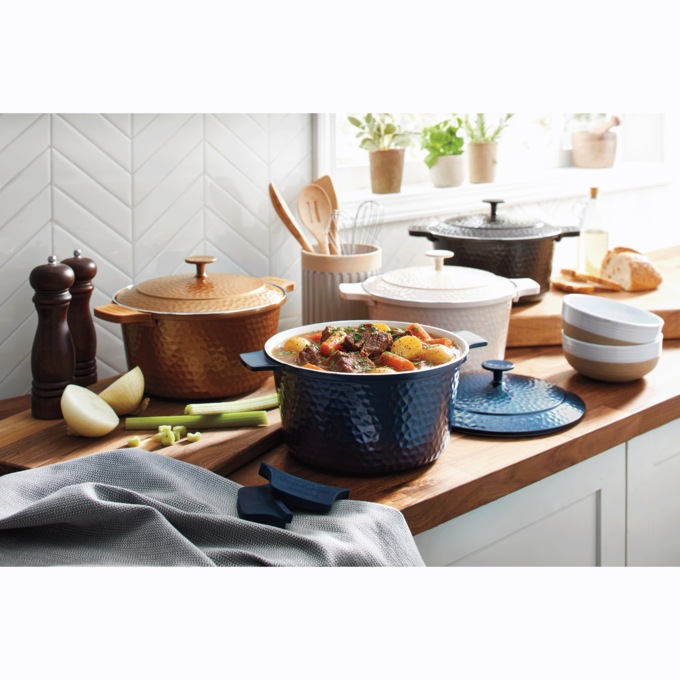 Gotham Steel 5-Quart Hammered Dutch Oven, , large